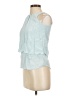 J.Crew 100% Viscose Blue Sleeveless Blouse Size 00 (petite) - photo 5
