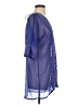 Tropical Escape 100% Polyester Blue 3/4 Sleeve Blouse Size S - photo 4