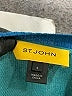 St. John Color Block Teal Wool Cardigan Size S - photo 7