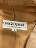 Giorgio Armani 100% Cupro Plaid Brown Blazer Size 4 - photo 6