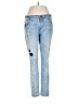 Current/Elliott Polka Dots Blue Jeans Size 27 waist - photo 1