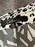 Calessa Animal Print Silver Long Sleeve Blouse Size M - photo 7