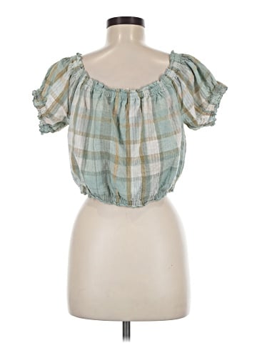 American Eagle Outfitters Short Sleeve Blouse (view 2)