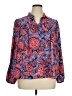 Gloria Vanderbilt Paisley Blue Long Sleeve Blouse Size XL - photo 1