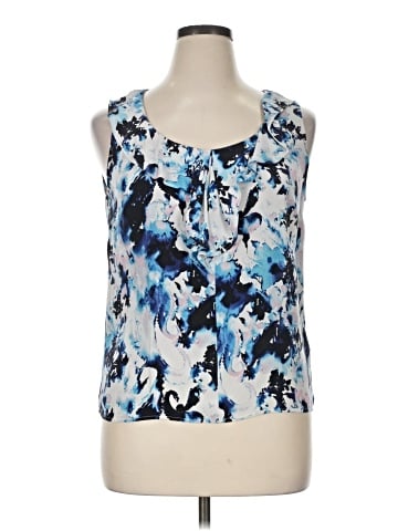 St. John Sleeveless Silk Top (view 1)