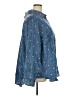 Torrid 100% Tencel Stars Blue Long Sleeve Button-Down Shirt Size 4X Plus (4) - photo 4