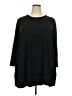 Lucky & Blessed Black 3/4 Sleeve Top Size 3X - photo 1