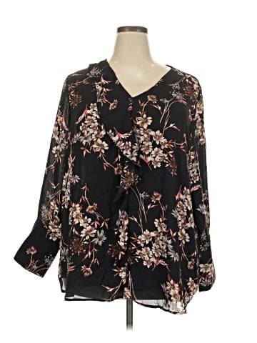 Roz & Ali 3/4 Sleeve Blouse (view 1)