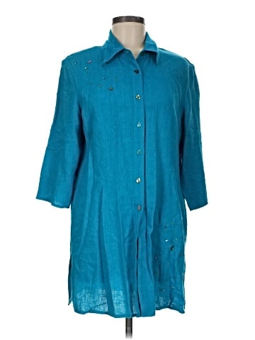 Napa Valley 3/4 Sleeve Button-Down Shirt (view 1)