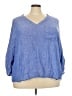 Cato Blue 3/4 Sleeve Blouse Size 26 - 28W - photo 1