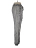 Solitaire 100% Rayon Stripes Gray Casual Pants Size L - photo 4
