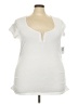 Torrid Ivory Short Sleeve Henley Size 4X Plus (4) - photo 1