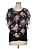 Naif Black Short Sleeve Blouse Size L - photo 1