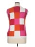 Lillusory Checkered-gingham Pink Sweater Vest Size XL - photo 2