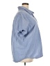 Blair 100% Cotton Blue Short Sleeve Button-Down Shirt Size 3XL - photo 4