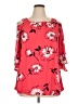Catherines 100% Polyester Red Pink 3/4 Sleeve Blouse Size 0X - photo 1