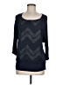 B-Design Chevron-herringbone Blue Cardigan Size M - photo 1