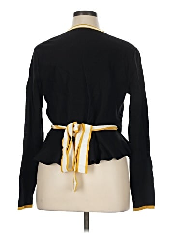 Eva Mendes by New York & Company Long Sleeve Blouse (view 2)