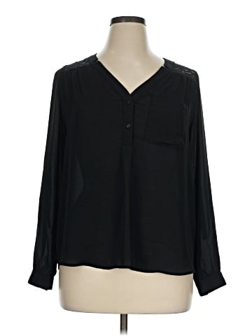Candie's Long Sleeve Blouse (view 1)