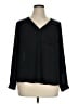 Candie's 100% Polyester Black Long Sleeve Blouse Size XL - photo 1