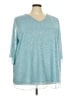 Catherines Teal 3/4 Sleeve Blouse Size 3X - photo 1