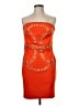 Thalia Sodi Orange Cocktail Dress Size M - photo 1