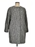 L.K. Bennett Houndstooth Gray Coat Size 8 - photo 1
