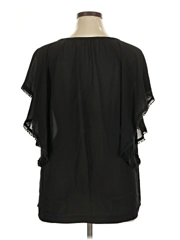 a.n.a. A New Approach Short Sleeve Blouse (view 2)