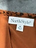North Style Paisley Brown Casual Dress Size M - photo 7