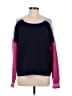 Aqua Color Block Blue Pullover Sweater Size M - photo 1