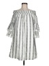 Altar'd State 100% Polyester Stripes White Gray Casual Dress Size M - photo 1