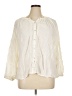 Old Navy Ivory 3/4 Sleeve Button-Down Shirt Size XL - photo 1