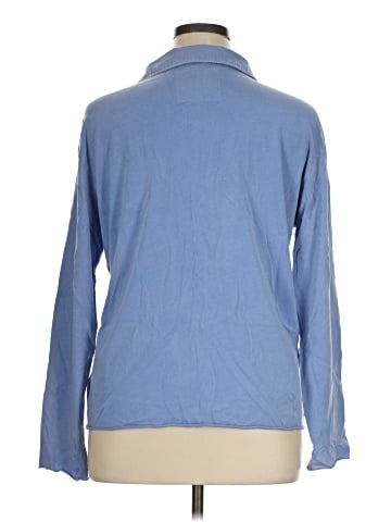 Peace Love World Long Sleeve Button-Down Shirt (view 2)