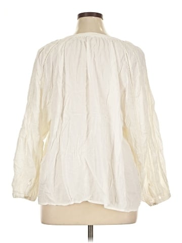 Old Navy 3/4 Sleeve Button-Down Shirt (view 2)
