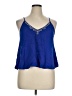 Lush 100% Rayon Blue Sleeveless Blouse Size XL - photo 1