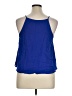 Lush 100% Rayon Blue Sleeveless Blouse Size XL - photo 2