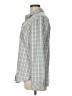 Eddie Bauer 100% Polyester Plaid Gray Long Sleeve Blouse Size L - photo 5
