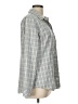 Eddie Bauer 100% Polyester Plaid Gray Long Sleeve Blouse Size L - photo 4