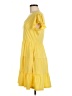 Just Be... Solid Yellow Casual Dress Size M - photo 5