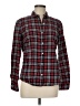 J. McLaughlin Plaid Red Long Sleeve Button-Down Shirt Size 8 - photo 1
