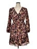 Donna Morgan 100% Polyester Paisley Brown Casual Dress Size 16 - photo 1