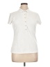 J. McLaughlin Ivory Short Sleeve Blouse Size XL - photo 1