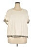 DR2 Animal Print Ivory Short Sleeve T-Shirt Size 3X - photo 1