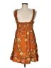 DR2 100% Rayon Paisley Orange Casual Dress Size M (estimated) - photo 2