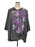 Catherines Paisley Gray 3/4 Sleeve T-Shirt Size 3X - photo 1