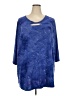 Catherines Blue 3/4 Sleeve T-Shirt Size 3X - photo 1