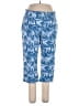 Lands' End Print Blue Casual Pants Size 1X - photo 1
