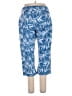 Lands' End Print Blue Casual Pants Size 1X - photo 2