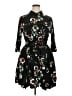 Torrid Print Black Casual Dress Size 1X Plus (1) - photo 1