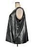 Catherines Metallic Silver Sleeveless T-Shirt Size 3X - photo 5